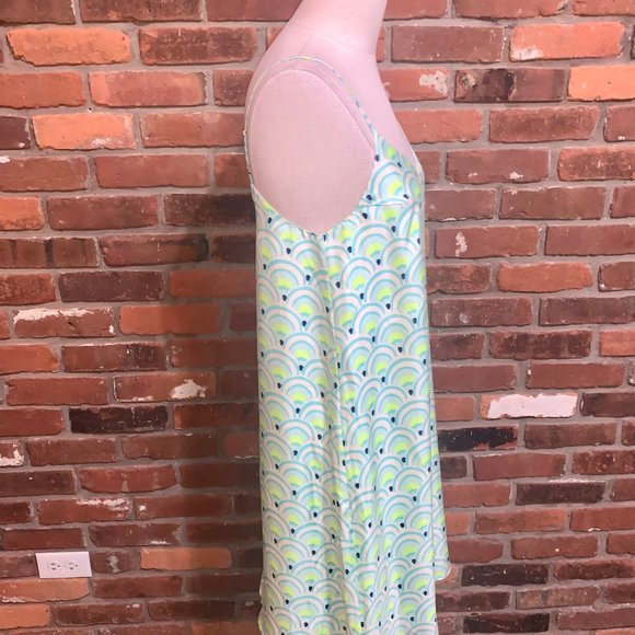 Julie Brown Colorful Silk Slip Dress Size Small - Picture 4 of 7